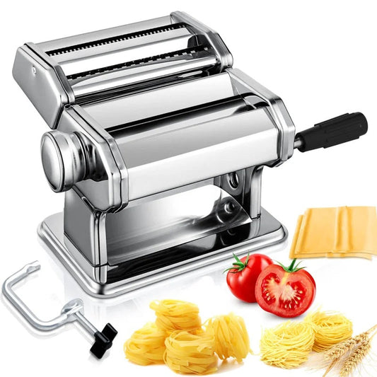 Manual Pasta Maker with 4 Attachments